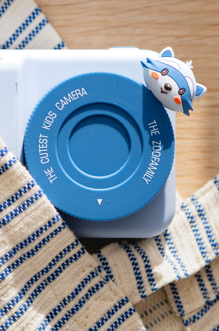 Zoofamily Zoo Print Raccoon Kamera für Kinder zum Fotografieren, Drucken und kreativen Spielen unterwegs.