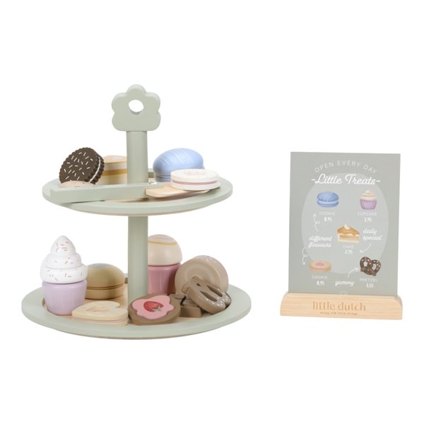 Little-Dutch-Kuchenetagere mit Gebäck-FSC-LD2503