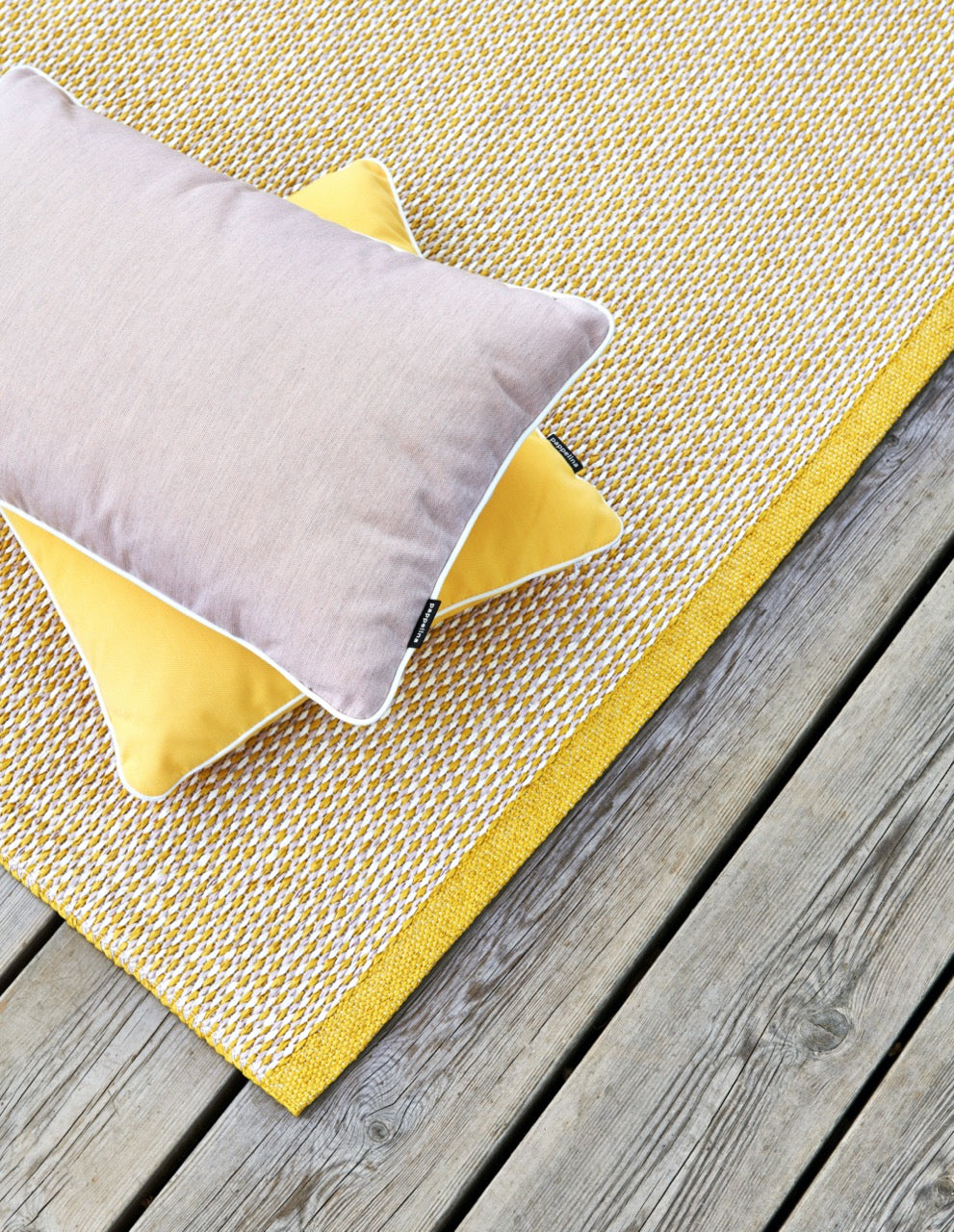 Pappelina-Teppich-Effi-Mustard Pale Rose Vanilla