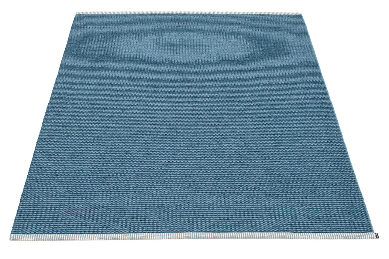 Pappelina Teppich Mono Ocean Blue - Dove Blue