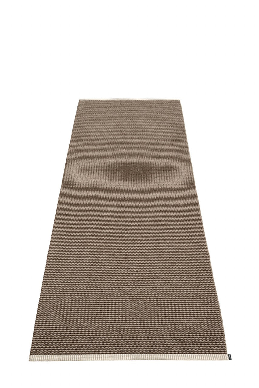 Pappelina-Teppich-Mono-Dark Brown-Dark Linen