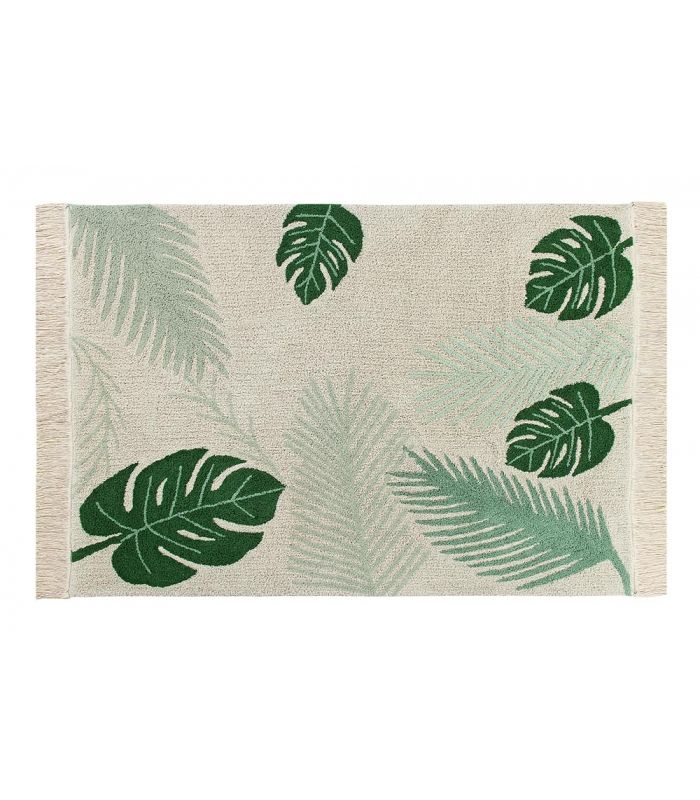 Lorena Canals washable rug Tropical green, 140 x 200cm