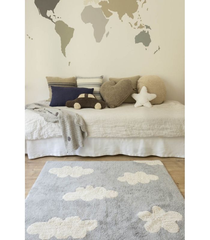 Lorena Canals washable rug Clouds Grey, 120 x 160cm
