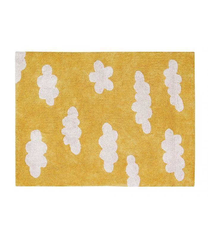 Lorena Canals washable rug Clouds Mustard, 120 x 160cm