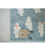 Lorena Canals waschbarer Teppich Clouds Vintage Blue, 120 x 160cm