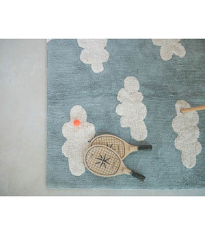 Lorena Canals waschbarer Teppich Clouds Vintage Blue, 120 x 160cm