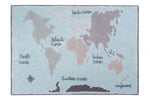 Lorena Canals waschbarer Teppich Back To School - Vintage Map, 140 x 200cm