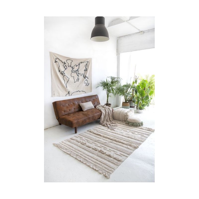 Lorena Canals tapis lavable Early Hours Air Dune Blanc, trois tailles