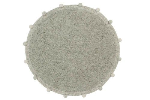 Lorena Canals Bubbly washable rug Olive Natural, 120cm diameter