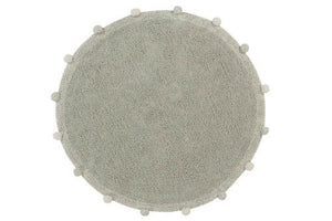 Lorena Canals Bubbly washable rug Olive Natural, 120cm diameter