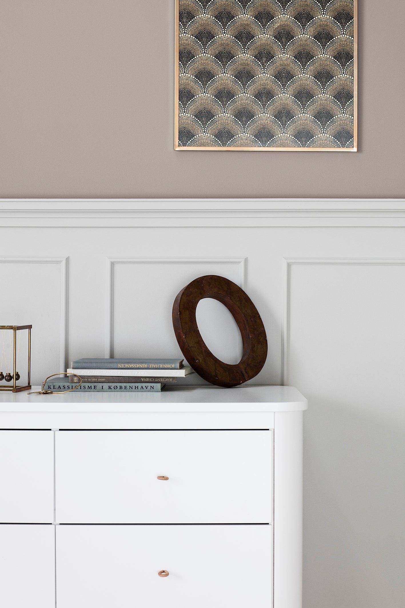 Oliver Furniture large chest of drawers Wood Collection with 6 drawers, white