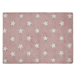 Lorena Canals waschbarer Teppich Pink Stars White, 120 x 160cm