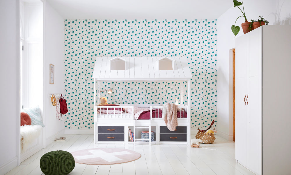 Lit superposé Lifetime Kidsrooms Beachhouse, 90x200cm avec échelle