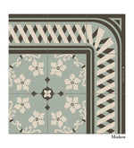 Beija Flor vinyl carpet Almond mint