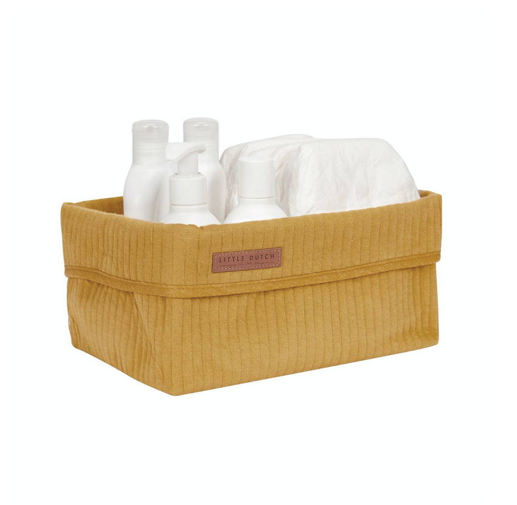 Little Dutch changing table basket large, Pure Ocher