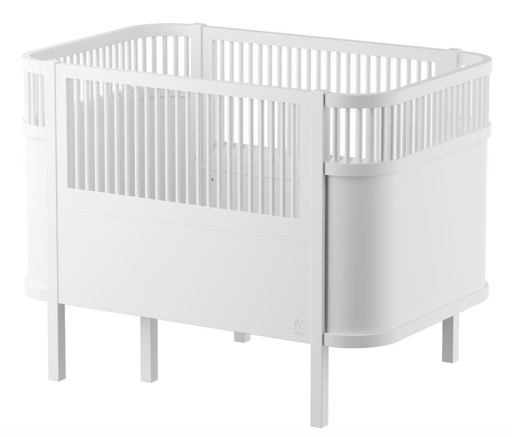 Sebra baby and children's bed white / birch beige / jette beige / fog green / classic gray / sea blue / black