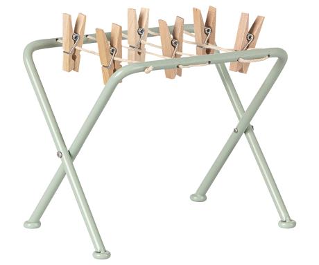 Maileg clothes horse with clothes pegs