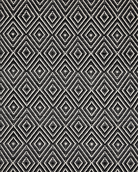 Dash &amp; Albert Indoor/Outdoor Rug Diamond Black/Ivory