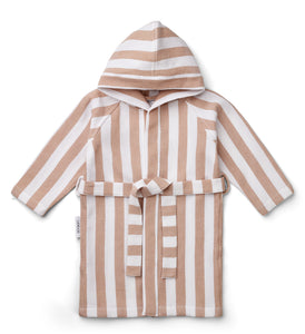 Liewood-Gray-Bathrobe-Tuscany-White