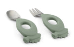 Liewood Baby Besteck Stanley Dino Faune green