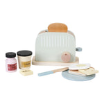 Little Dutch Holztoaster mit Zubehör, 10-teilig