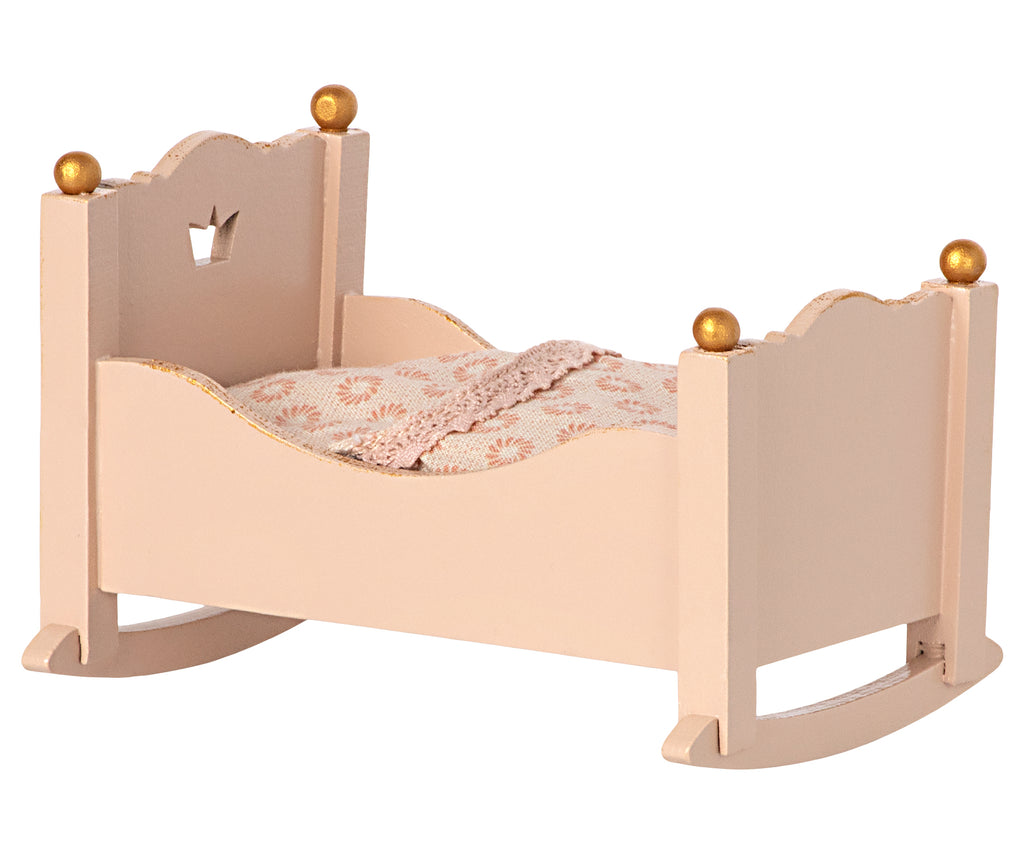 Maileg-Craddle-Wiege-Baby-Mouse-rose-