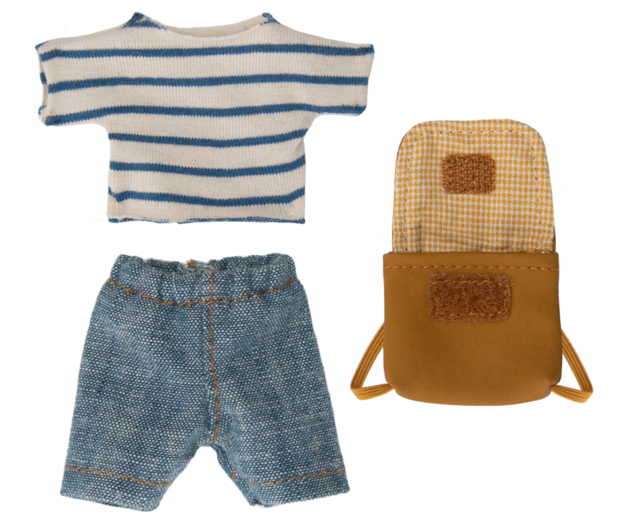 Maileg-Dreirad-Maus-grosser-Bruder-KLeidung und Tasche-17-3205-02