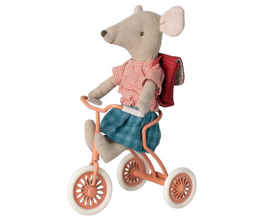Maileg-Dreirad-Tricycle-Koral-Maus-