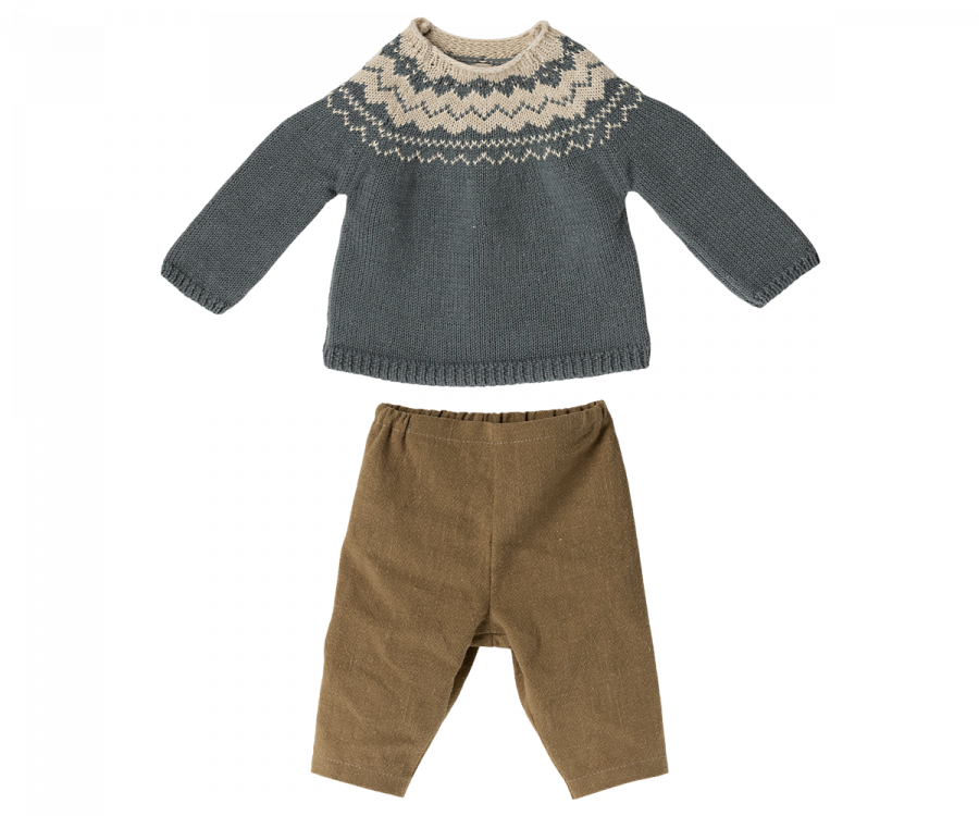 Maileg-Hase-Kaninchen-Grösse-5-Hose und Strickpullover-16-2522-01_2