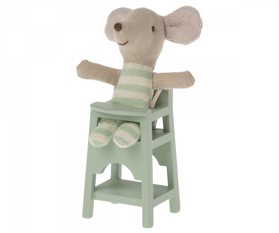 Maileg-Hochstuhl-Maus-Minze