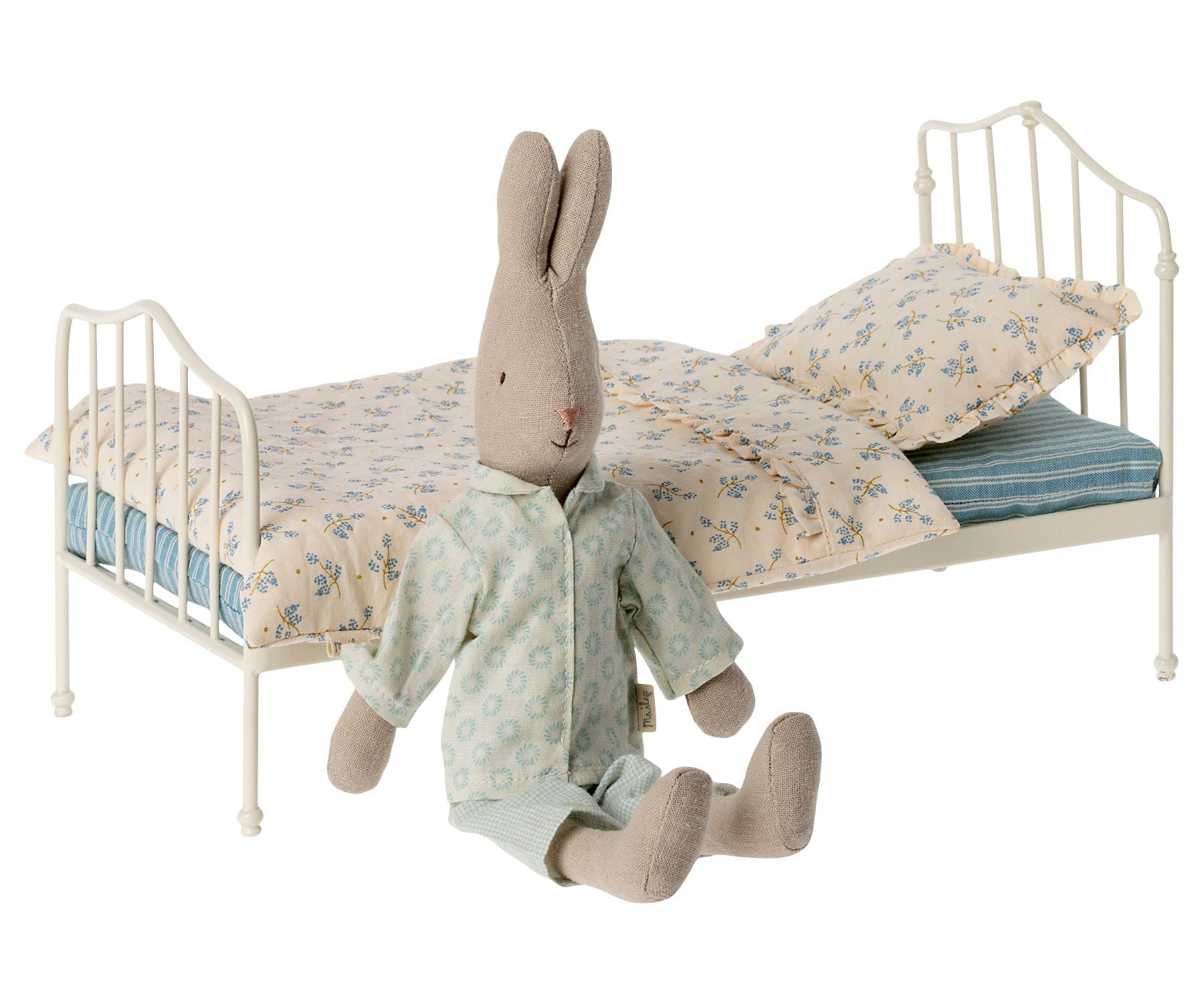 Maileg-Miniatur-Bett-Mini-blau