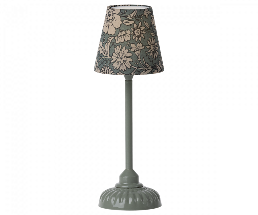 Maileg-Miniatur-Stehleuchte-klein-floor-lamp-dunkel-dark-mint-minze