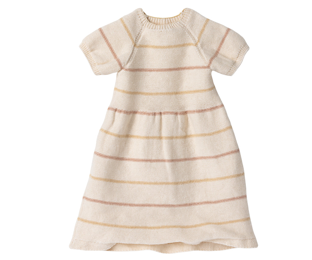 Maileg Strickkleid Hase Grösse 4, gestreift