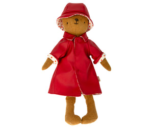 Maileg teddy dresses, raincoat and hat for teddy mom