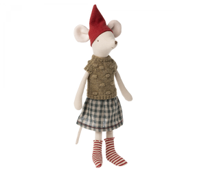 Maileg-Weihnachtskleidung-Medium-Maus-Mädchen
