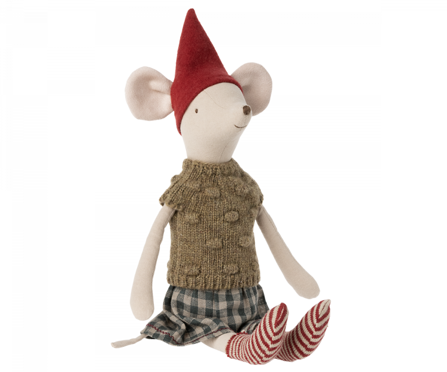 Maileg-Weihnachtsmaus-Medium-Mädchen-
