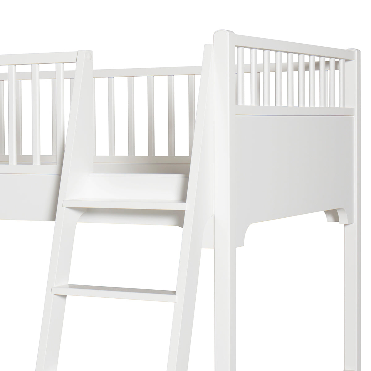 Oliver Furniture Seaside Classic loft bed, white, 90 x 200 cm