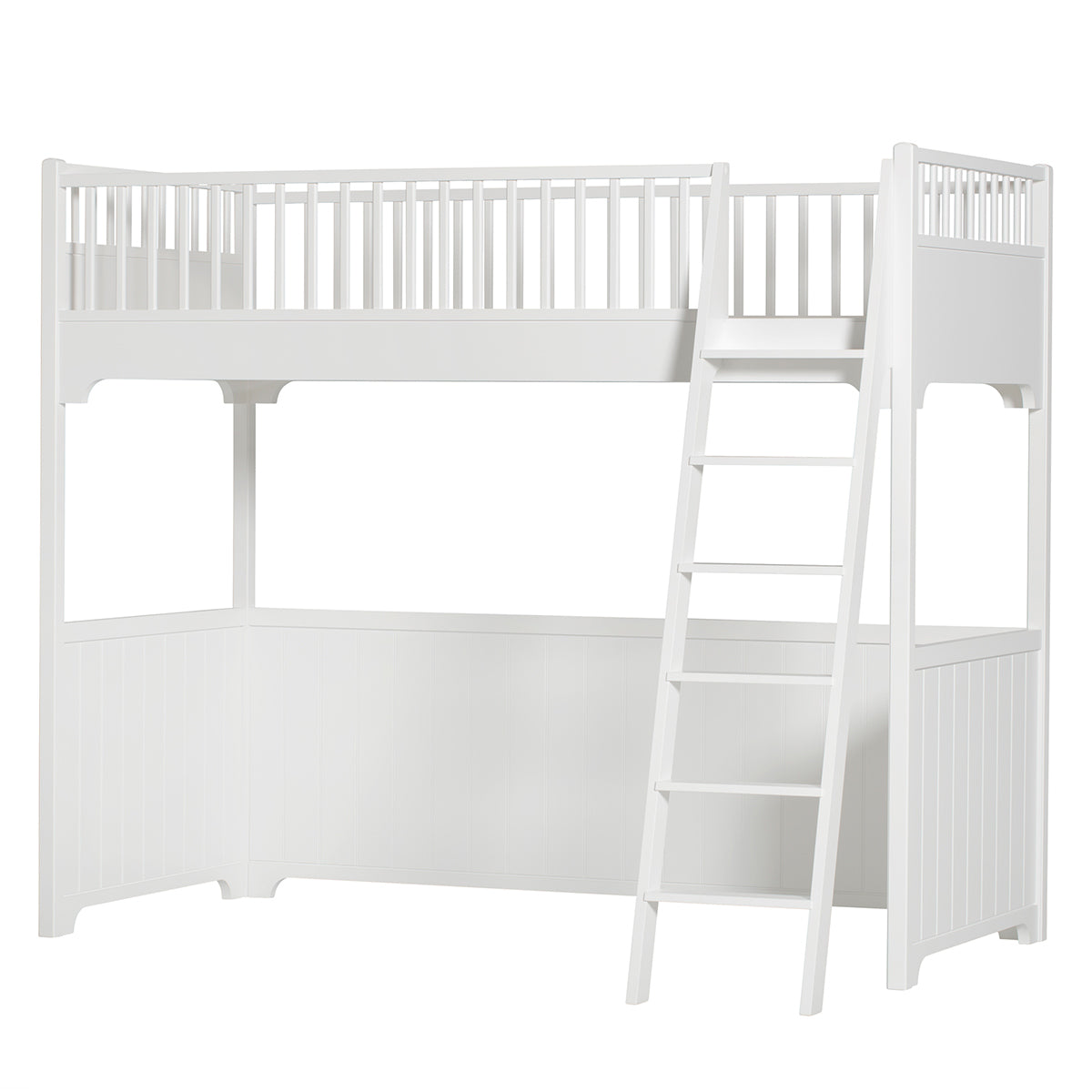Oliver Furniture Seaside Classic loft bed, white, 90 x 200 cm