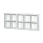 Oliver Furniture flaches Regal Seaside mit zehn Fächern, weiss
