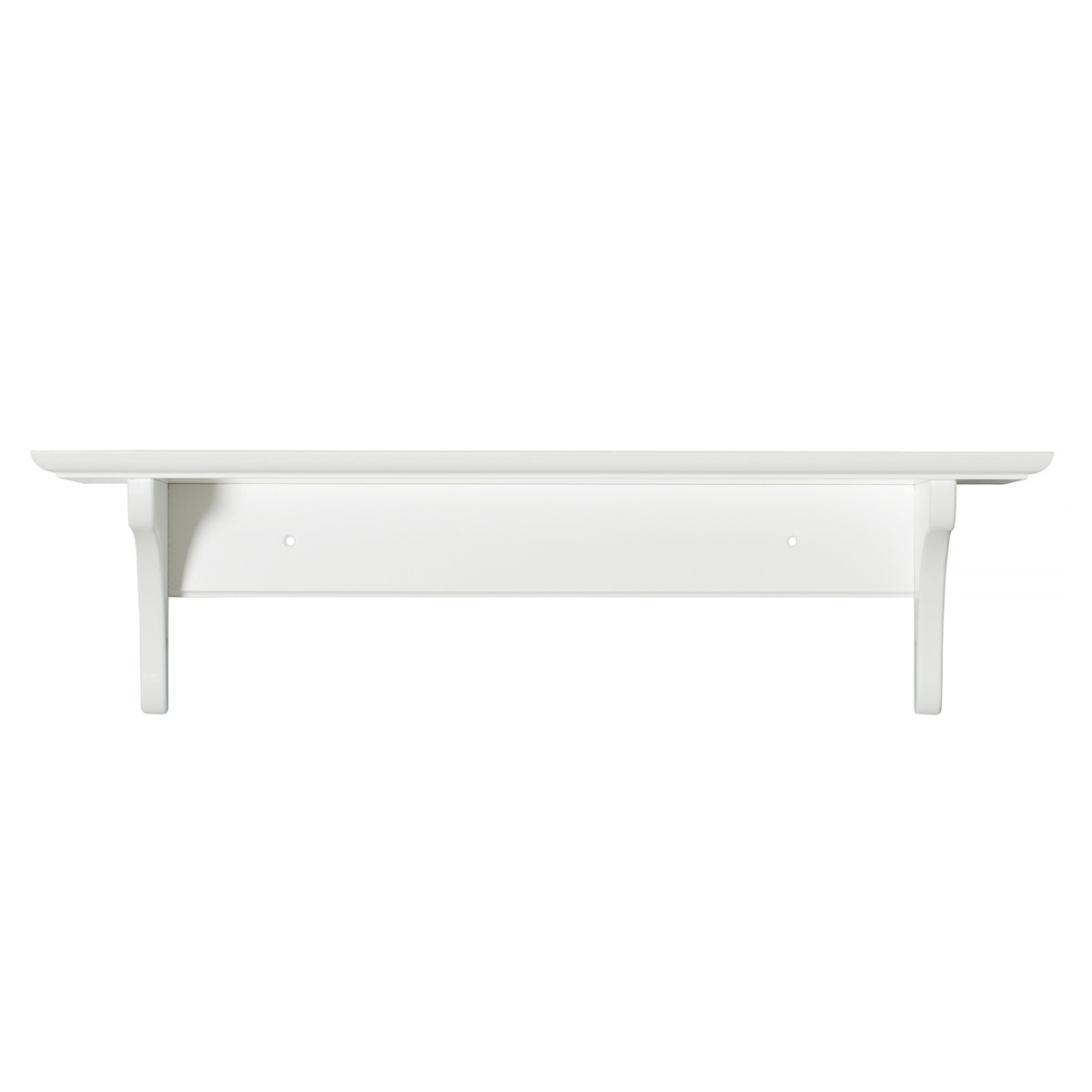 Oliver Furniture wall shelf with hooks, white