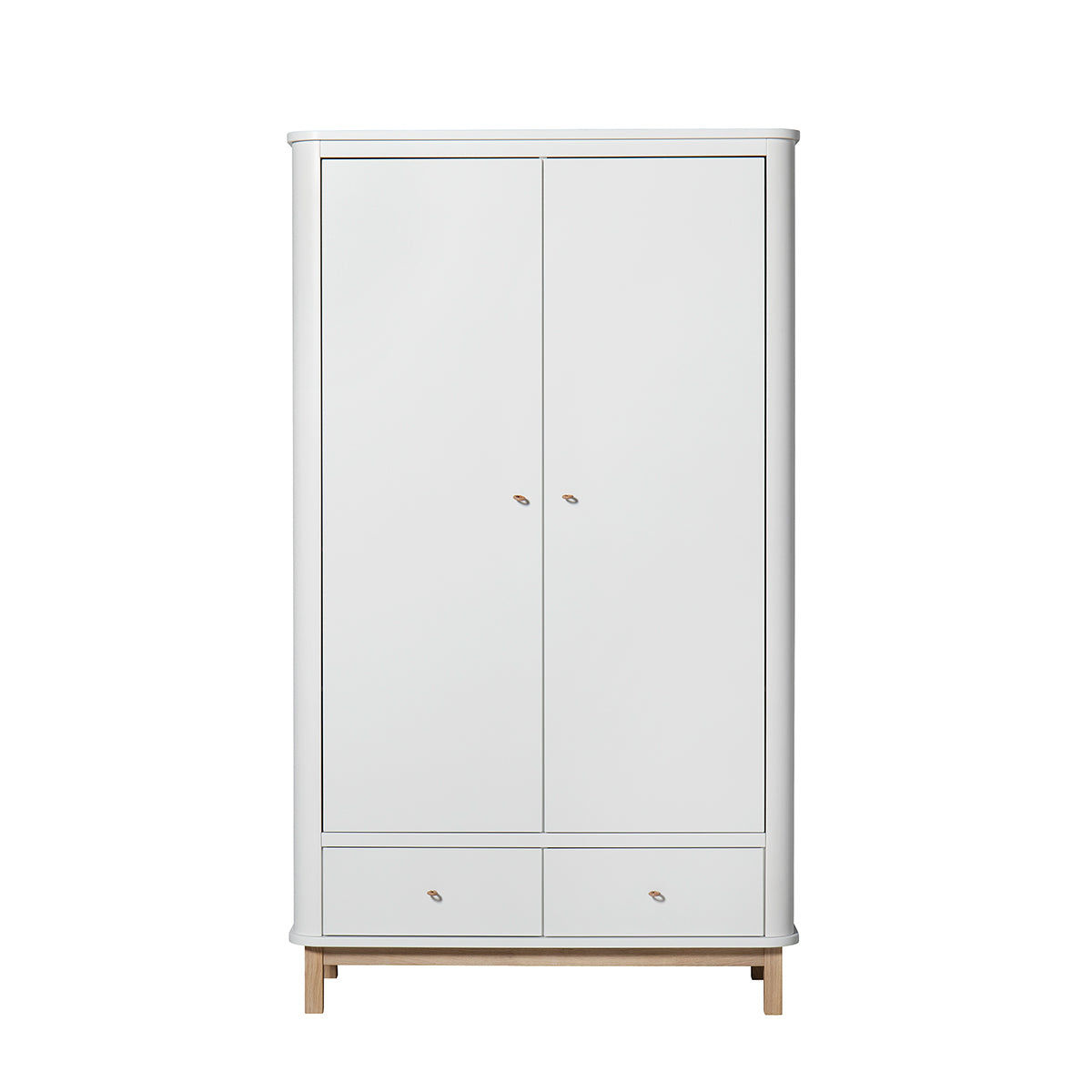 Oliver Furniture Kleiderschrank Wood Collection, 2-türig, weiss/Eiche