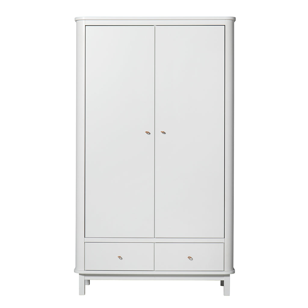 Oliver Furniture Wood Collection wardrobe, 2 doors, white