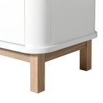 Oliver Furniture Multischrank Wood Collection, 3-türig, weiss/Eiche