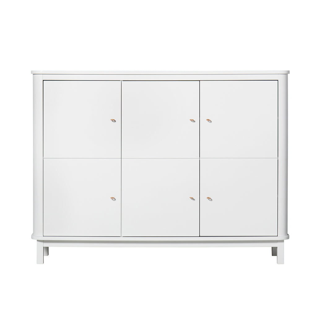Oliver Furniture Wood Collection multi-cabinet, 3 doors, white