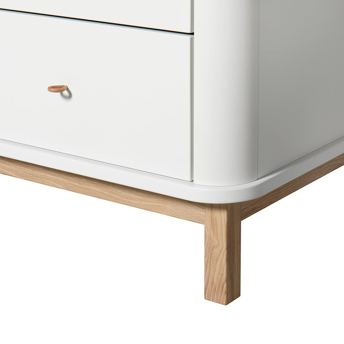 Oliver Furniture Wood Collection armoire, 3 portes, blanc/chêne