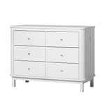 Oliver Furniture large chest of drawers Wood Collection with 6 drawers, white