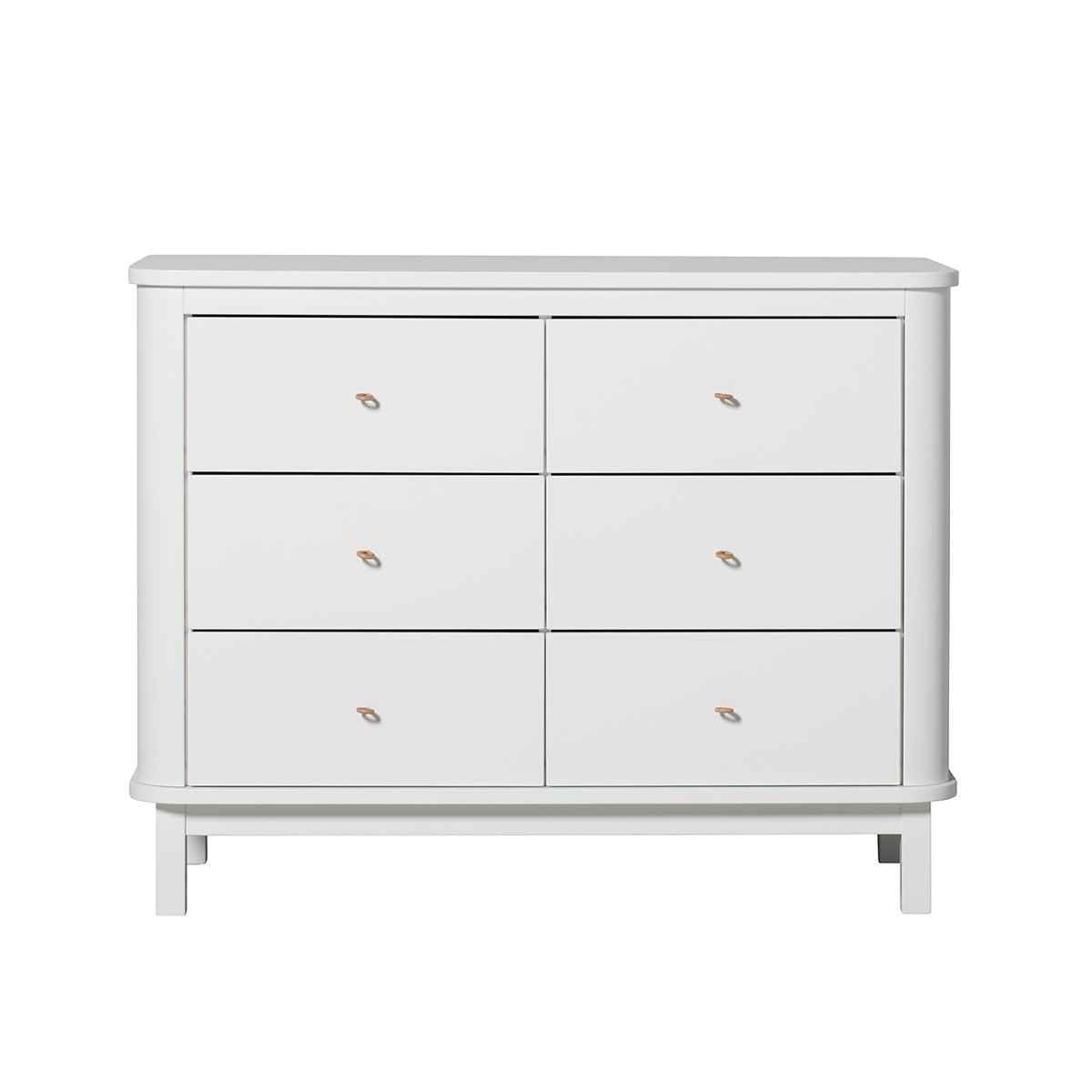 Oliver Furniture grande commode Wood Collection avec 6 tiroirs, blanc