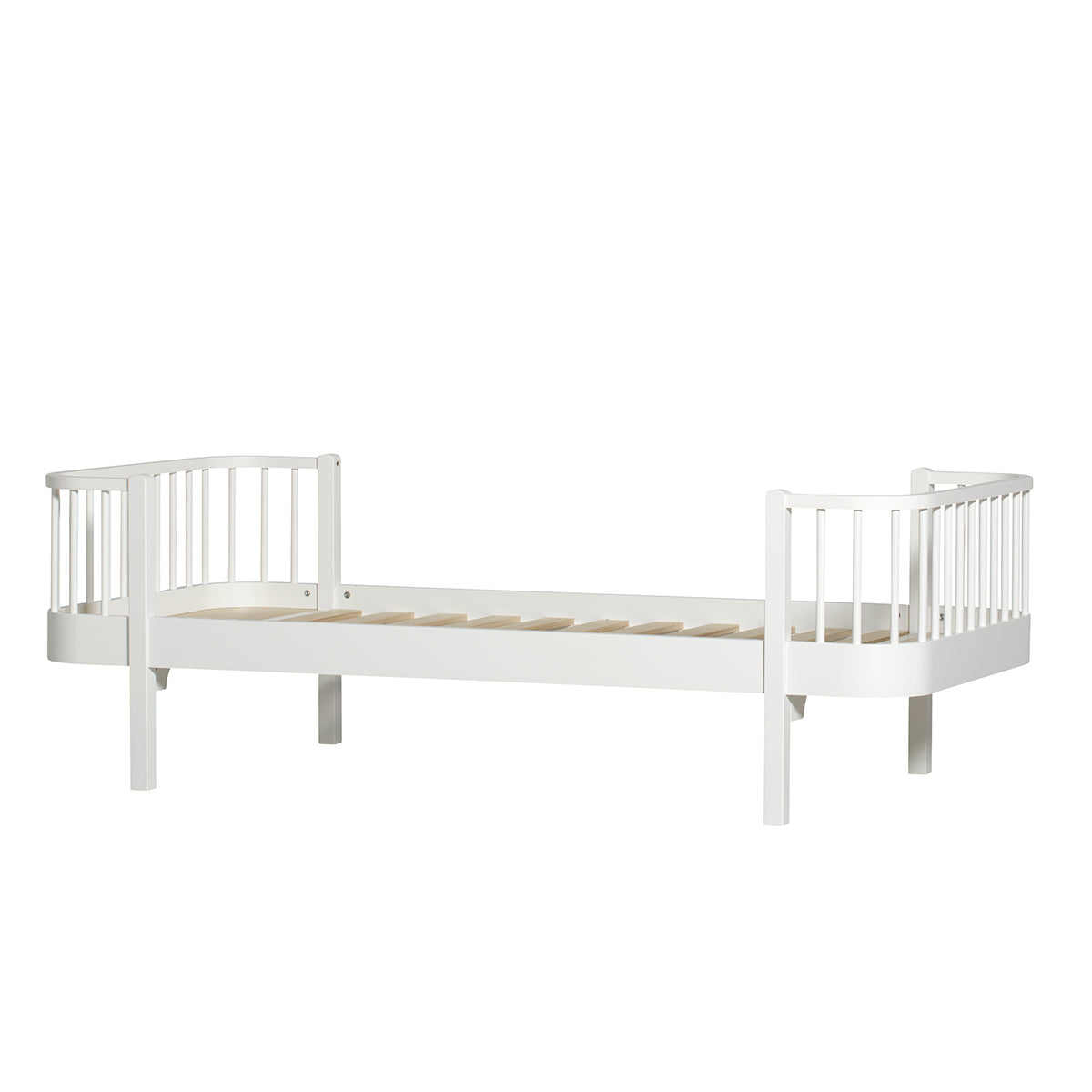 Oliver Furniture Wood Original lit simple, 90 x 200 cm, blanc