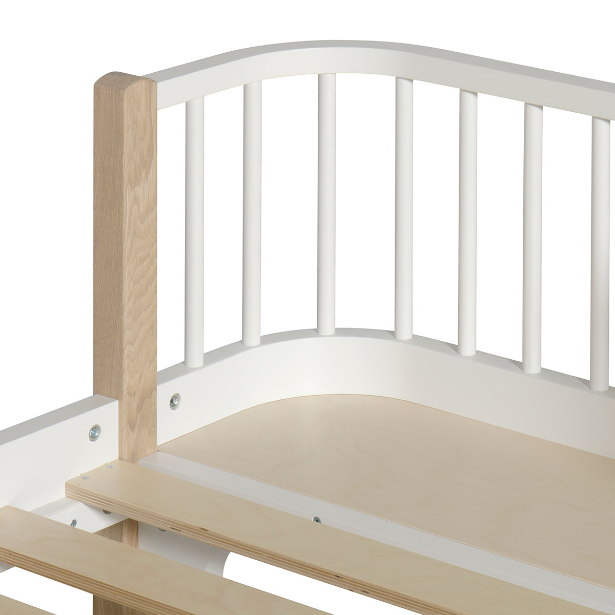 Oliver Furniture Wood Original Einzelbett, 90 x 200cm, weiss/Eiche