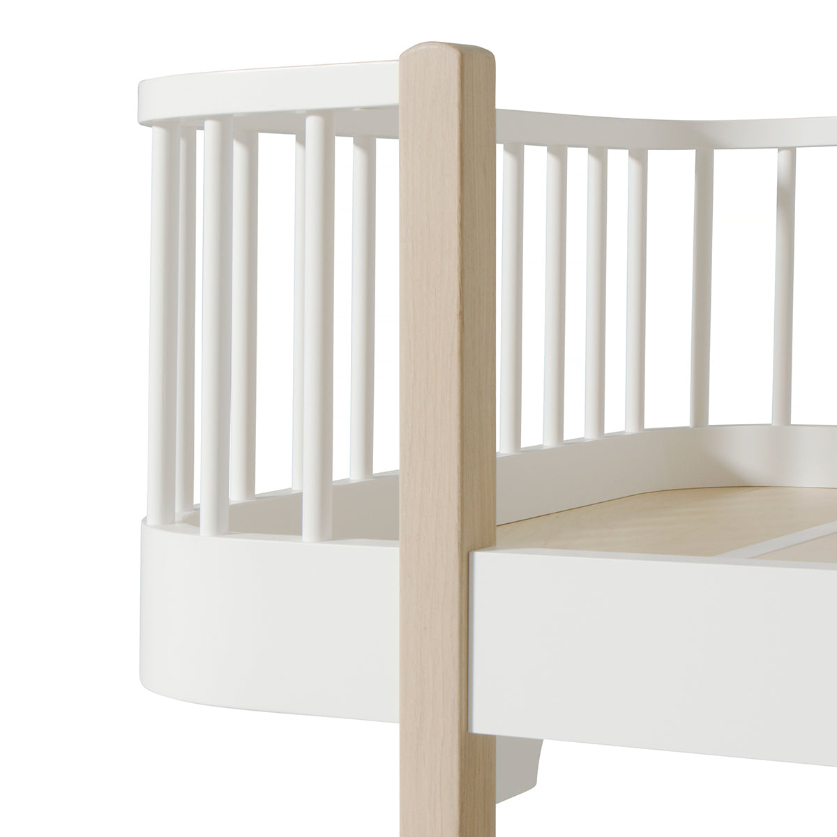 Oliver Furniture Wood Original Bettsofa, 90 x 200cm, weiss/Eiche